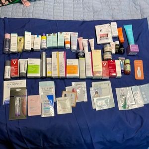 50+ skincare samples. All types. Strivectin, Estée Lauder, good molecules etc.